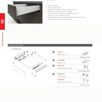 68mm soft close drawer slides
